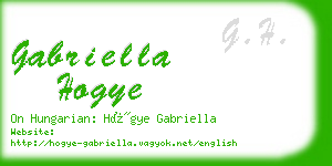 gabriella hogye business card